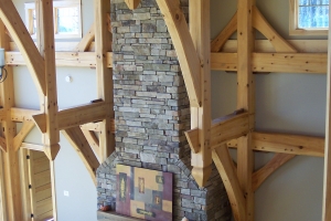 Timber Frame Greatroom - Lake Timber Frame