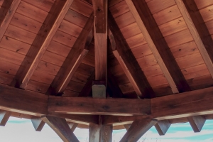 Wayah Bald Roof - new timber frame