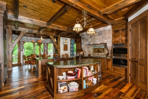 Lake Toxaway Timber Frame Kitchen